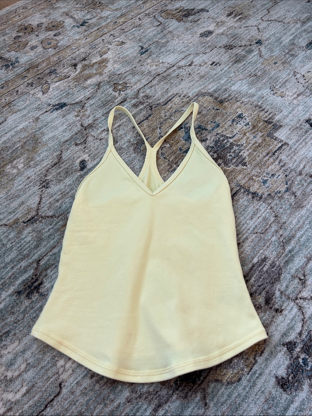 Aritzia Yellow Life V-Neck Tank (DARKER YELLOW IN PERSON THAN APPEARS IN PICS)